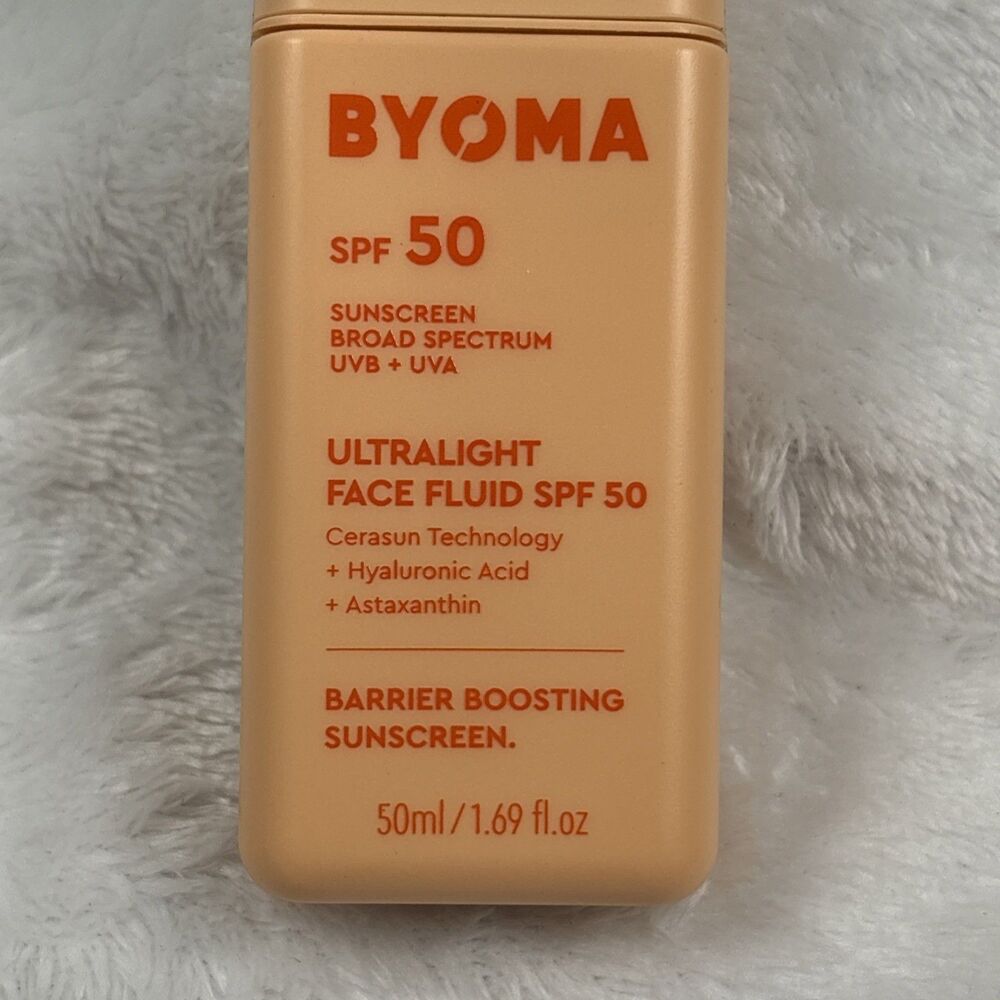 Byoma ULTRALIGHT FACE FLUID SPF 50 HYDRATE & PROTECT 50 mL (1.69 oz) -NEW